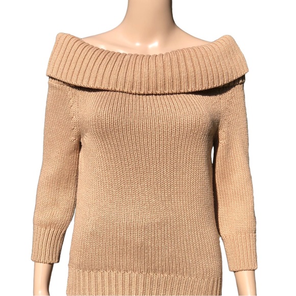 COPY - CELINE NWOT cashmere and silk golden beige sweater Sz m - Picture 12 of 13